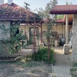 Vilă de închiriat cartier Ștrand Sibiu – vedere exterioară cu curte și filigrană