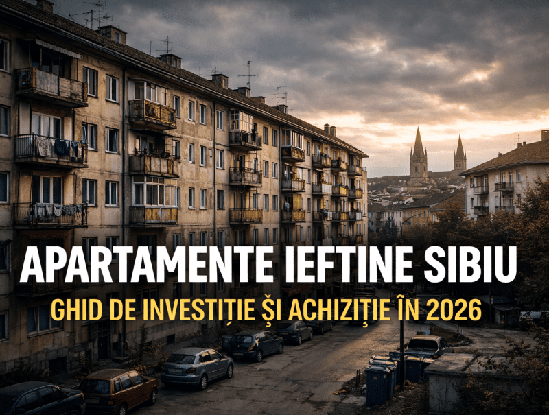 Apartamente ieftine din Sibiu – blocuri vechi și locuințe accesibile în 2026