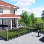 Casă individuală de vânzare Șelimbăr Sibiu exterior finisat cu locuri de parcare pavate