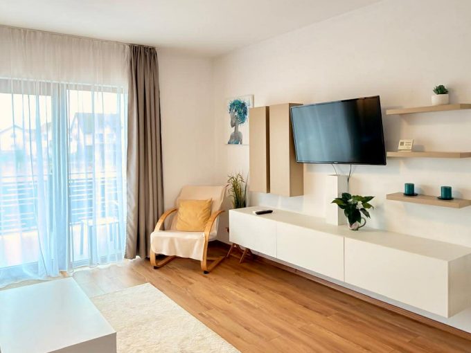 apartament modern 3 camere Selimbar Sibiu living terasa mare